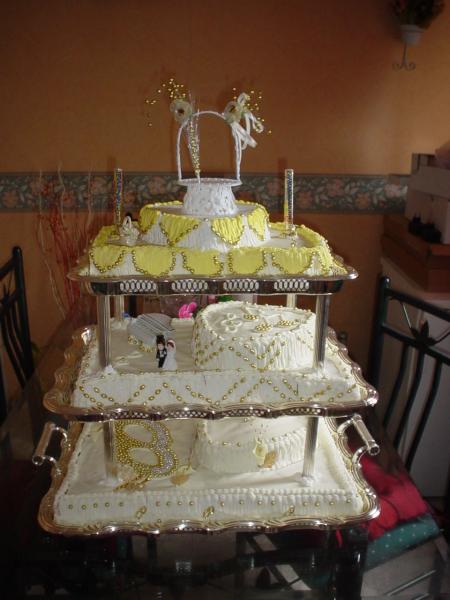 Pièce- montée rectangulaire